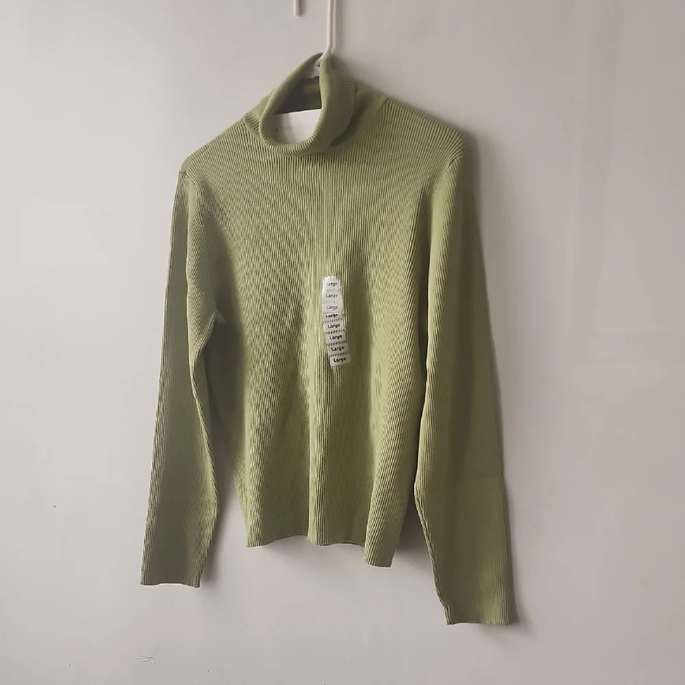 Charter Club Light Green Cowl Neck Sweater - Picture 2 of 7